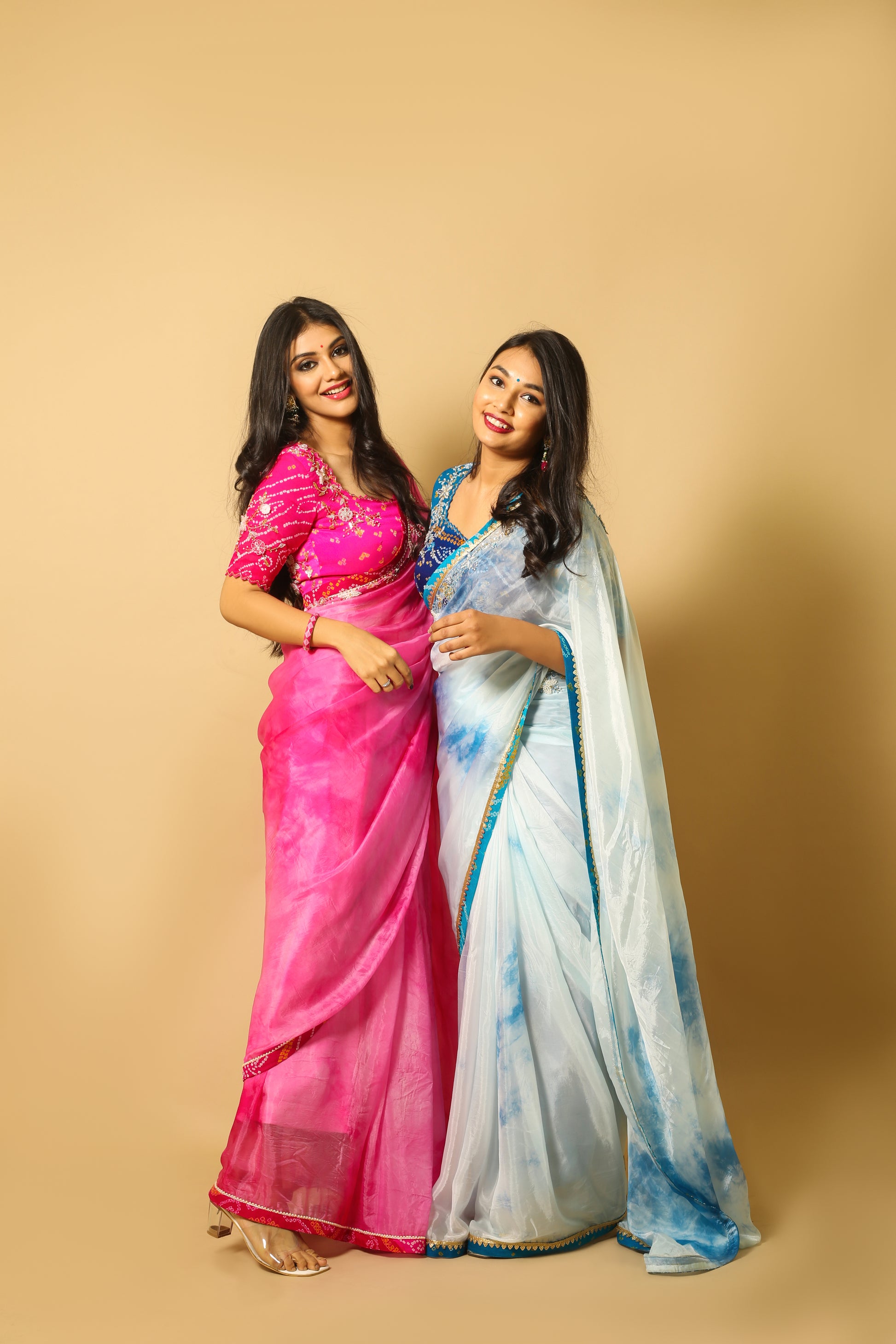 indian custom size bridesmaid sarees. Perfect for any traditional function. 